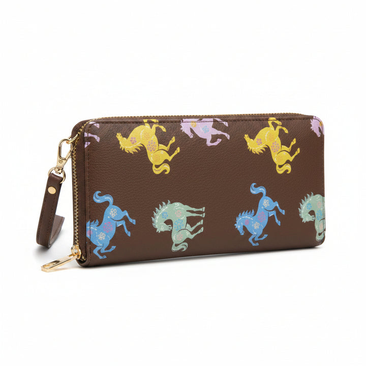 Year of the Horse Leather Wristlet