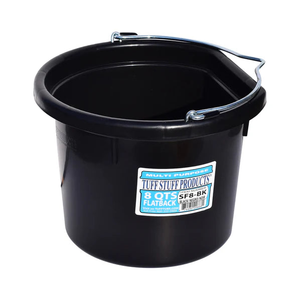 Tuff Stuff Flat Back Bucket 8 qts