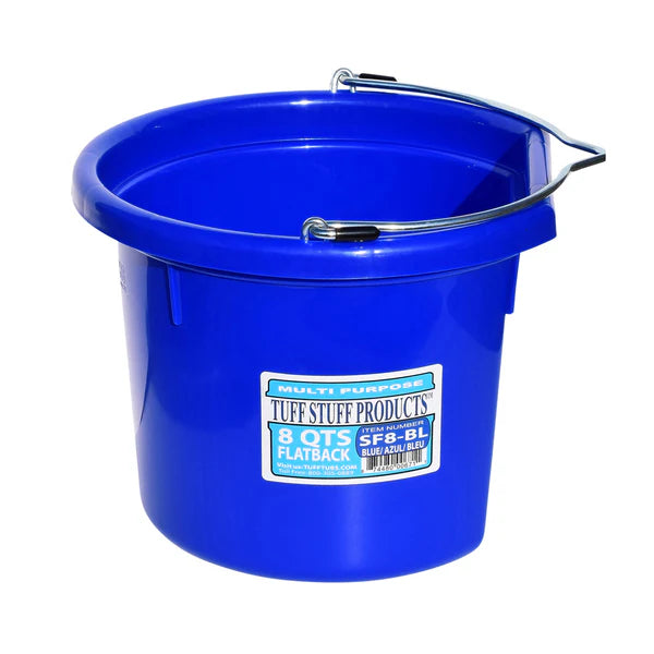 Tuff Stuff Flat Back Bucket 8 qts