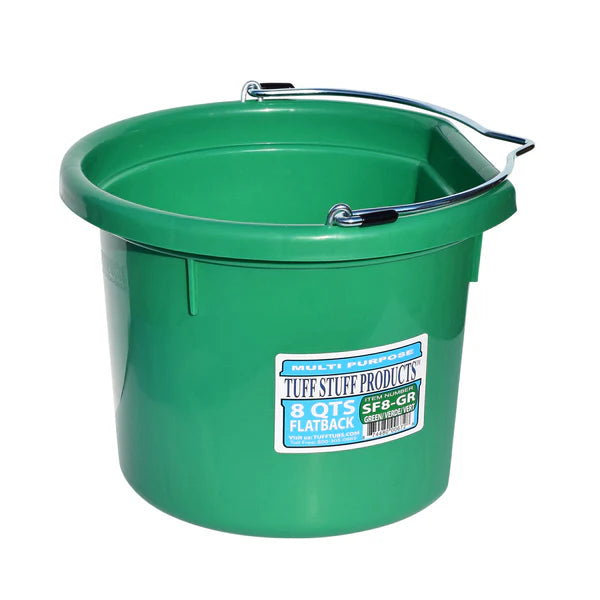 Tuff Stuff Flat Back Bucket 8 qts