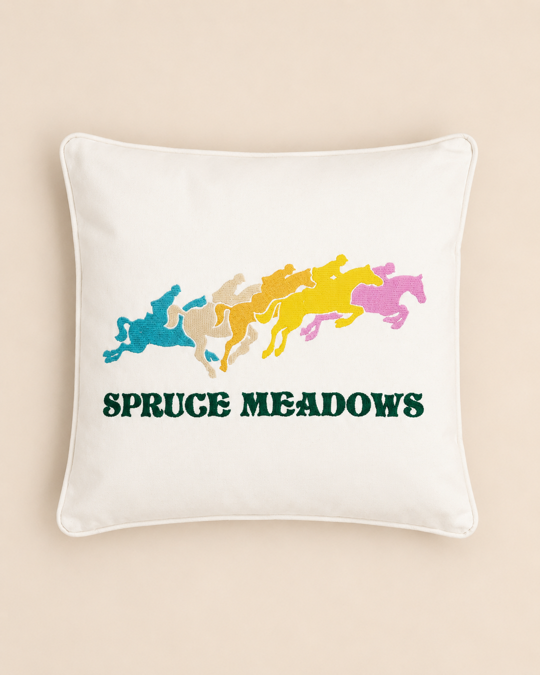 Spruce Meadows Pillow Case - Jumping Horses