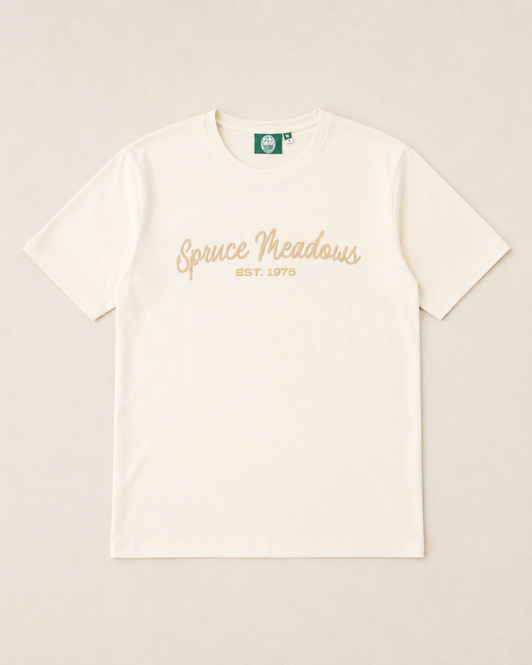 Spruce Meadows Script Tee — Ivory