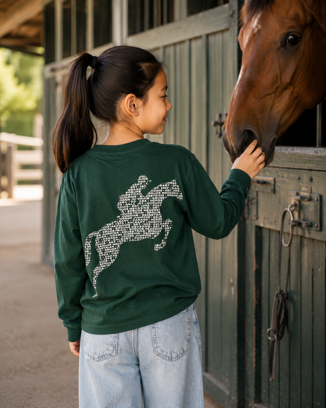 Youth T-Shirt Long-Sleeve Spruce Meadows Arch