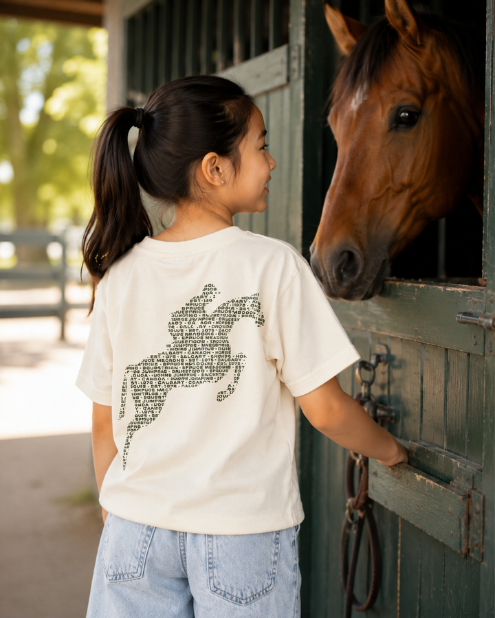 Youth Relaxed T-Shirt High Density Leaping Horse