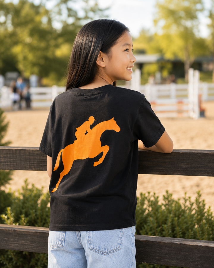 Youth Relaxed T-Shirt High Density Leaping Horse