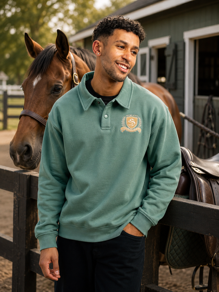 Spruce Meadows Rugger Sweatshirt