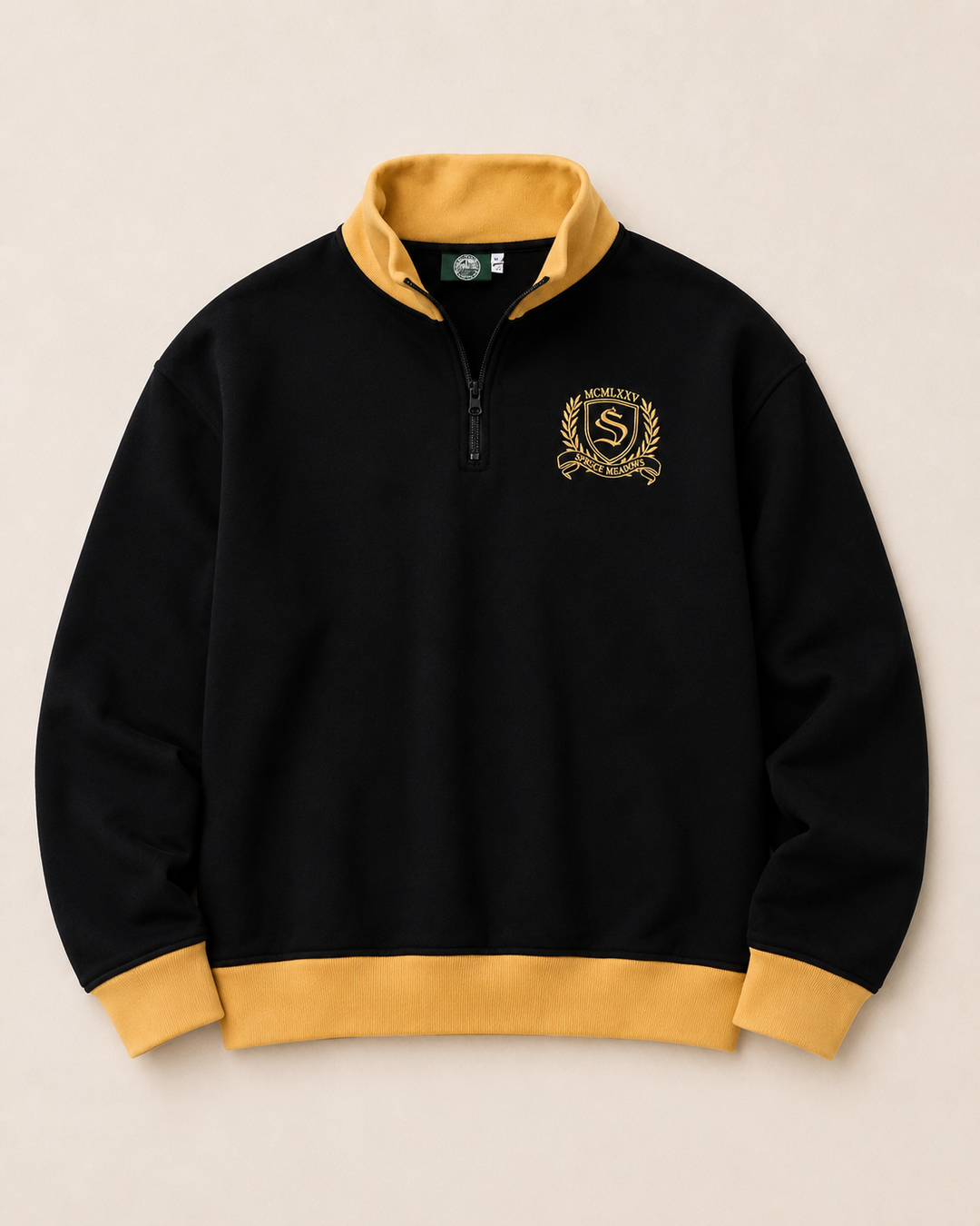 Wool Jacket with Embroidered Crest