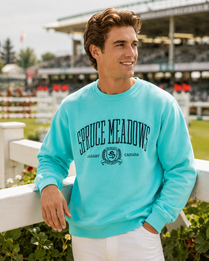 Crewneck Sweatshirt with Crest