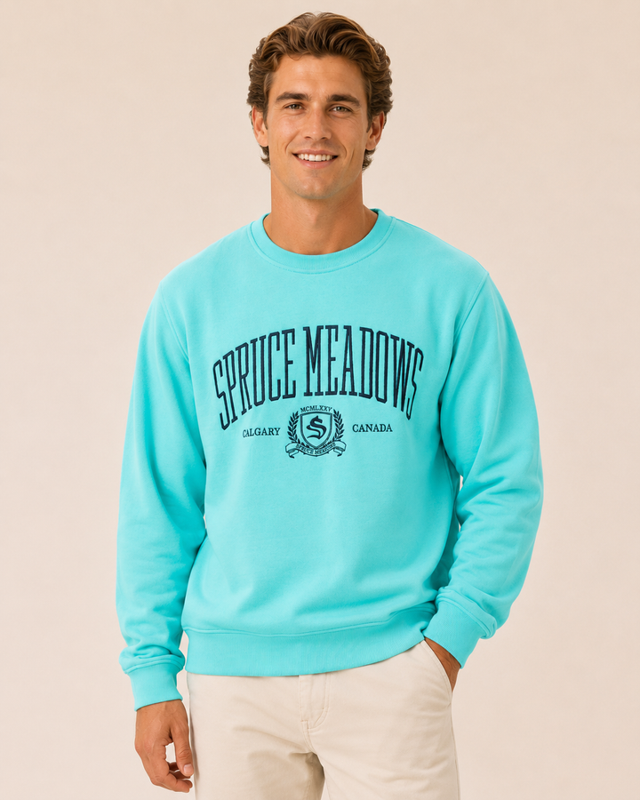 Crewneck Sweatshirt with Crest