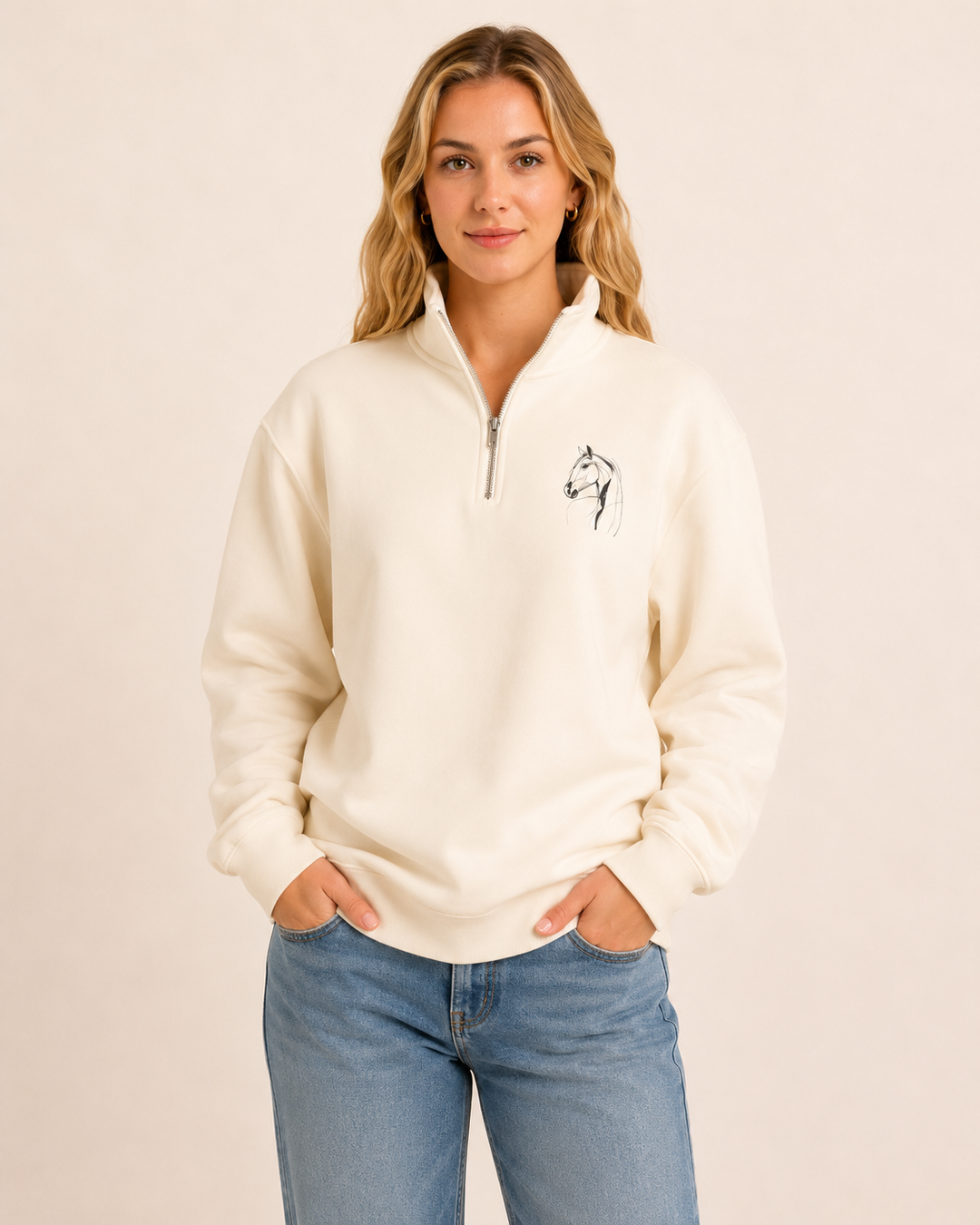 Year of the Horse 1/4 Zip Sweatshirt