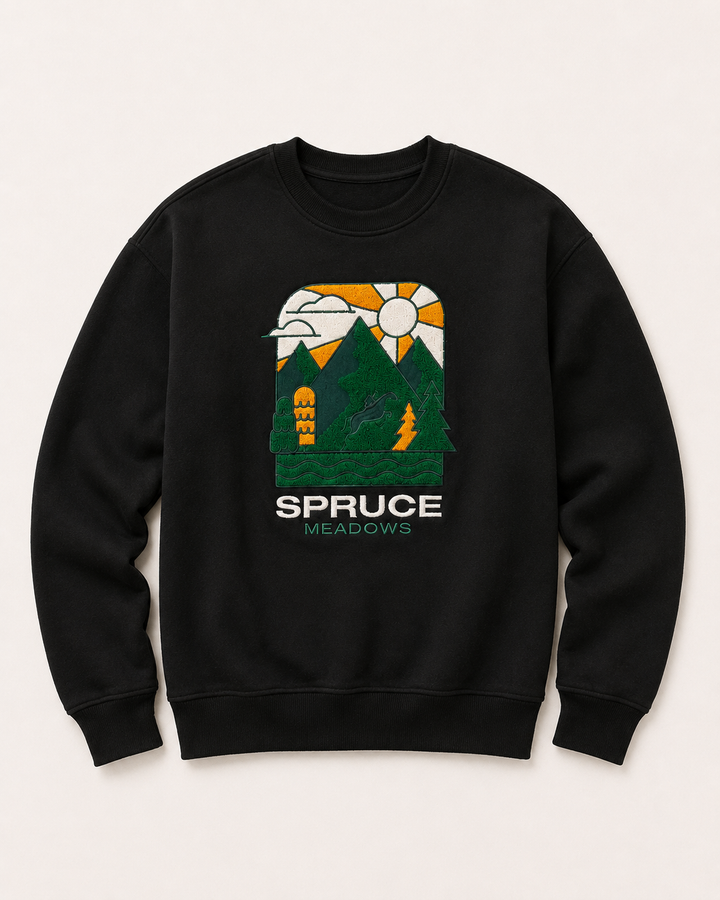 Crewneck with Chenille Logo Sweatshirt