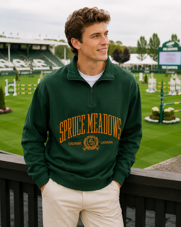 Relaxed 1/4 Zip Sweatshirt