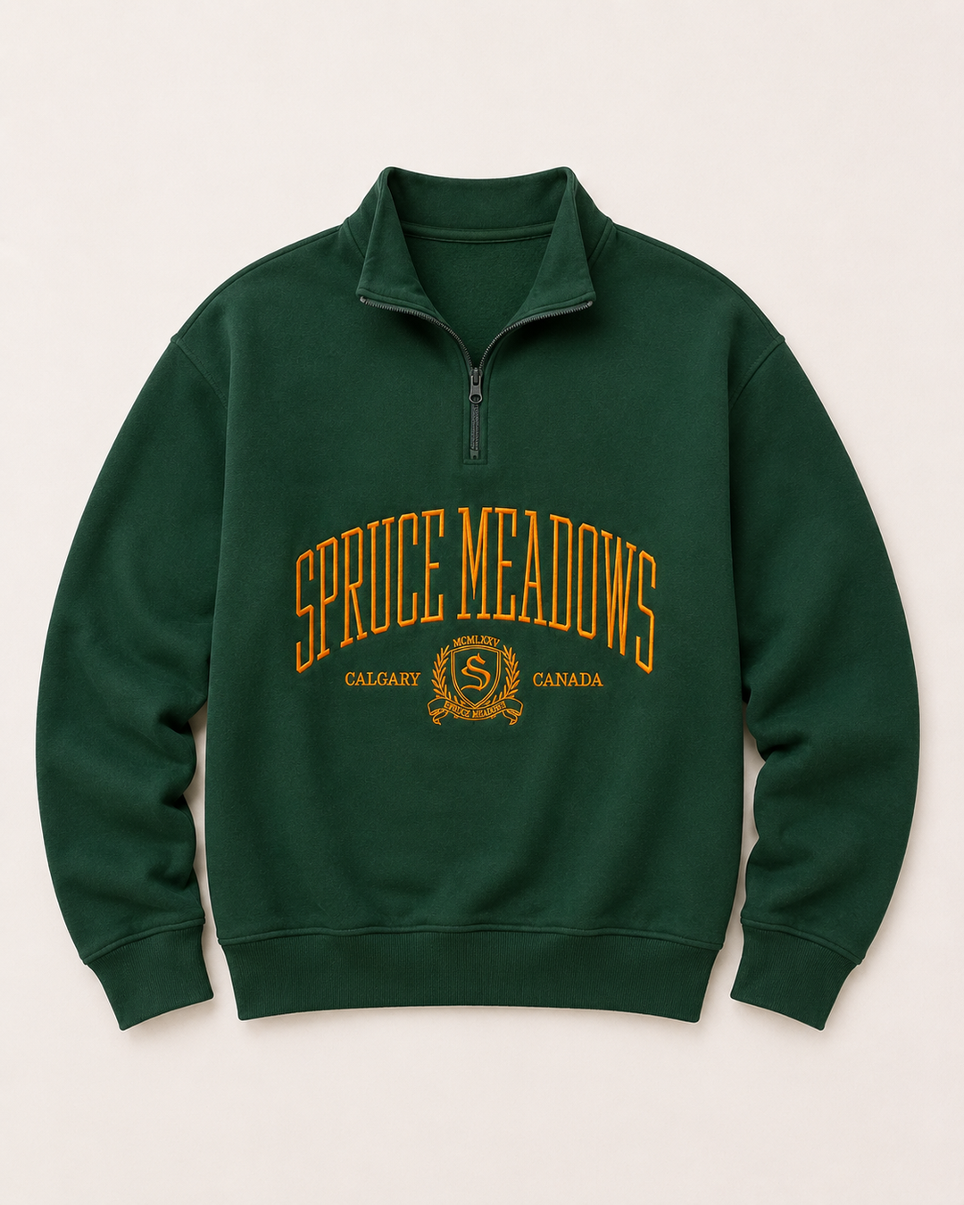 Relaxed 1/4 Zip Sweatshirt