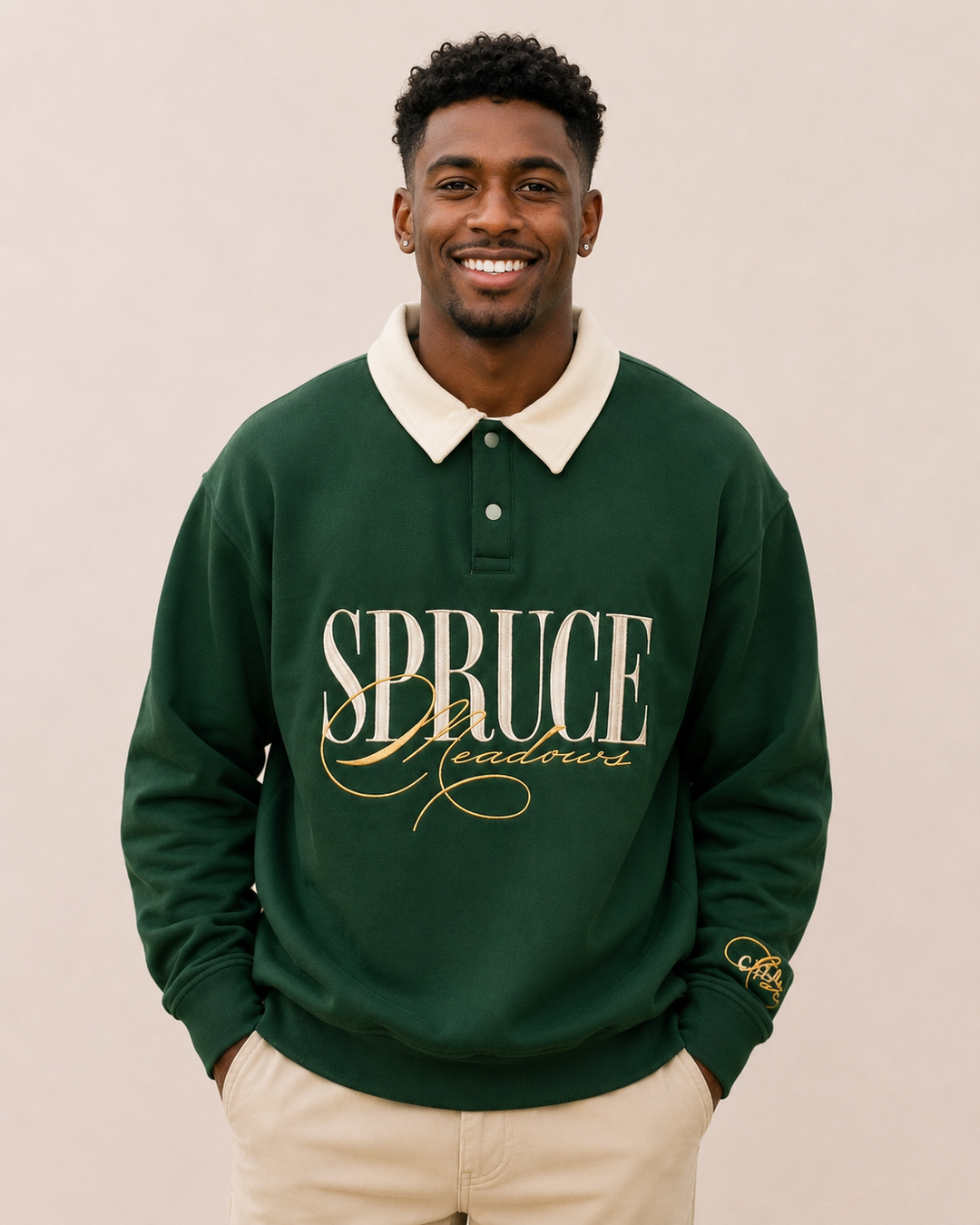 Spruce Meadows Rugger Sweatshirt - Green