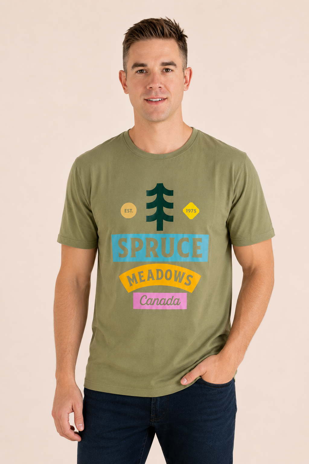 Spruce Meadows Retro T-Shirt