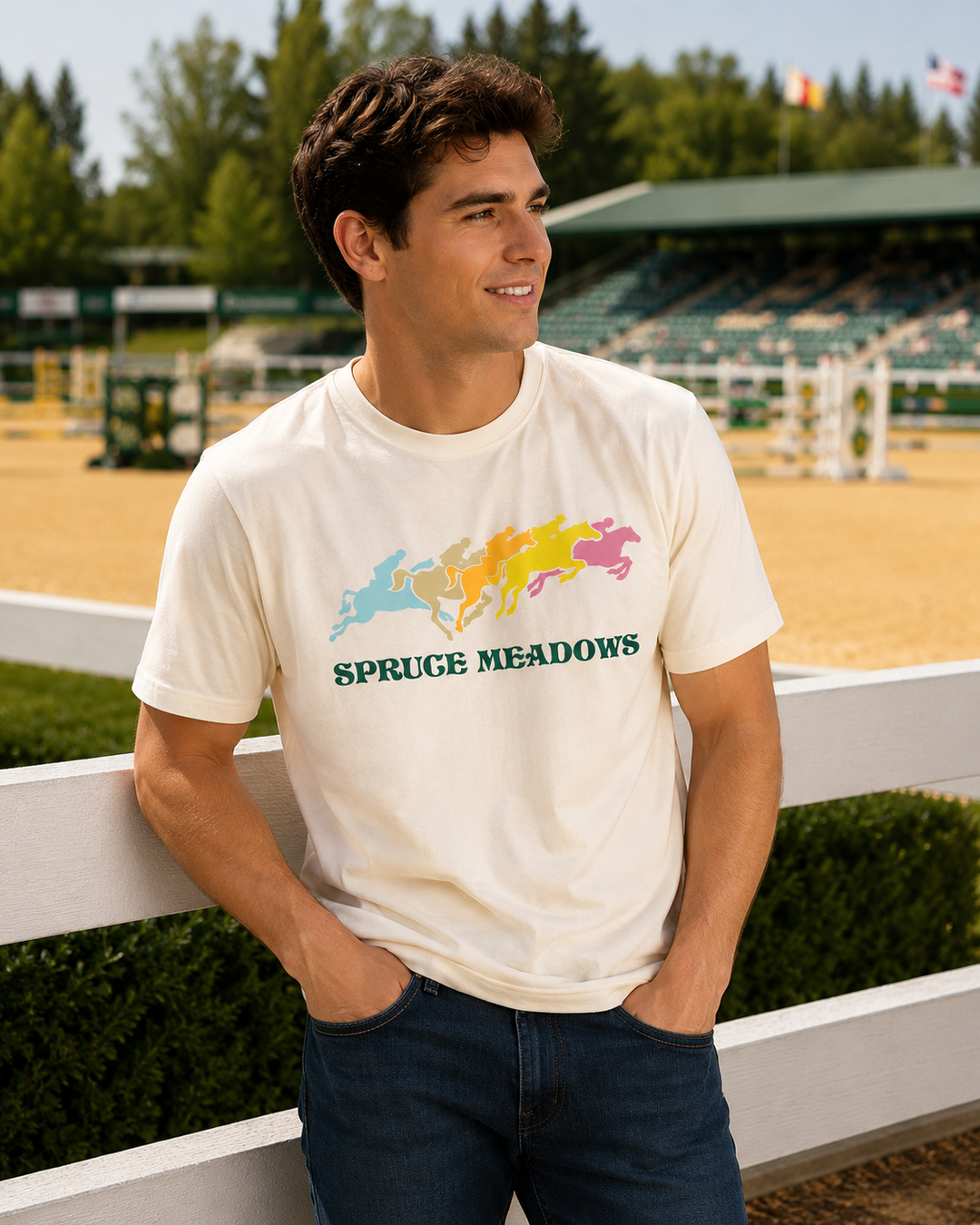 Spruce Meadows Jumping Horses T-Shirt