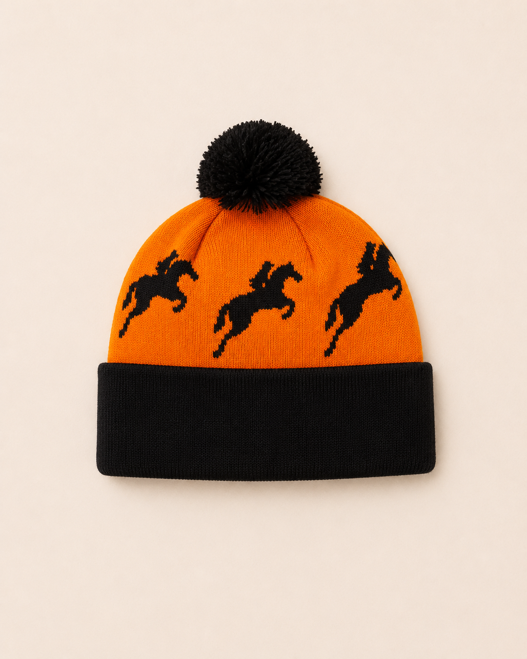 Pom Pom Beanie - Orange