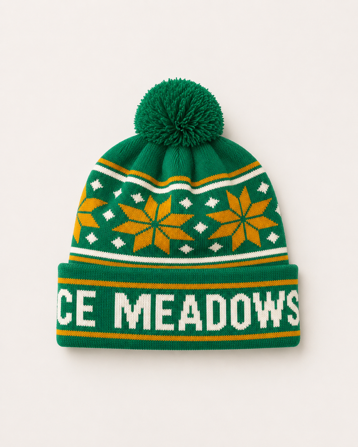 Pom Pom Beanie - Green