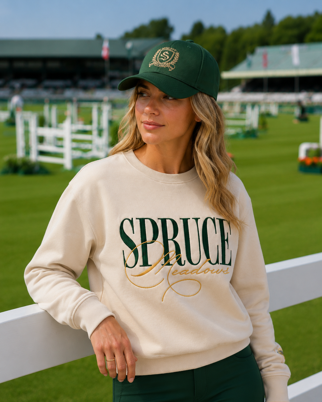 Crest Embroidery Cap