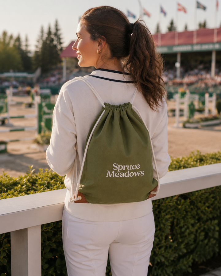 Drawstring Bag - Moss Green