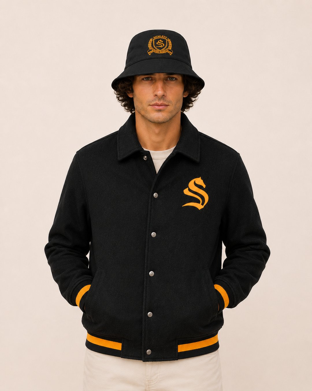 Bucket Hat with Signature Crest