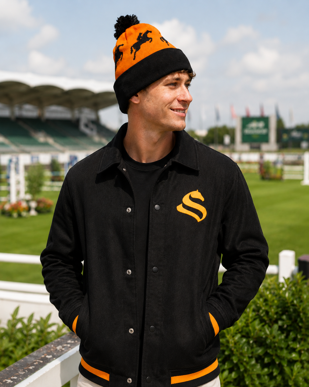 Pom Pom Beanie - Orange
