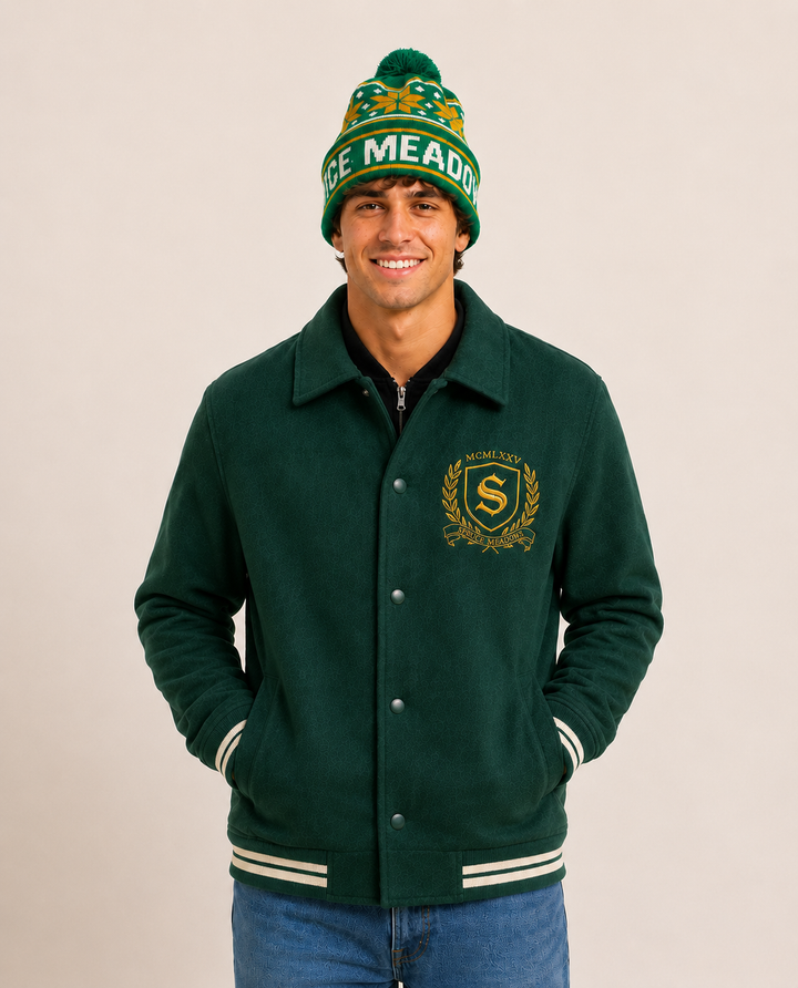 Pom Pom Beanie - Green