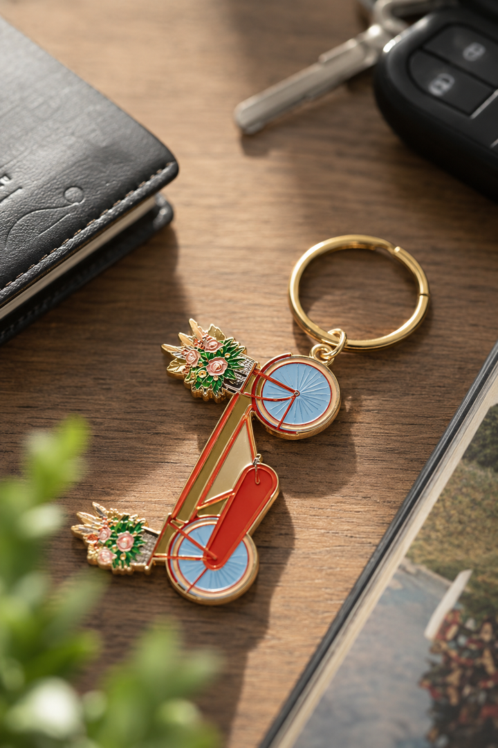 Bicycle Jump Key Ring