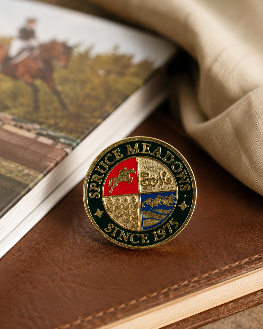 Spruce Meadows Medallion Pin