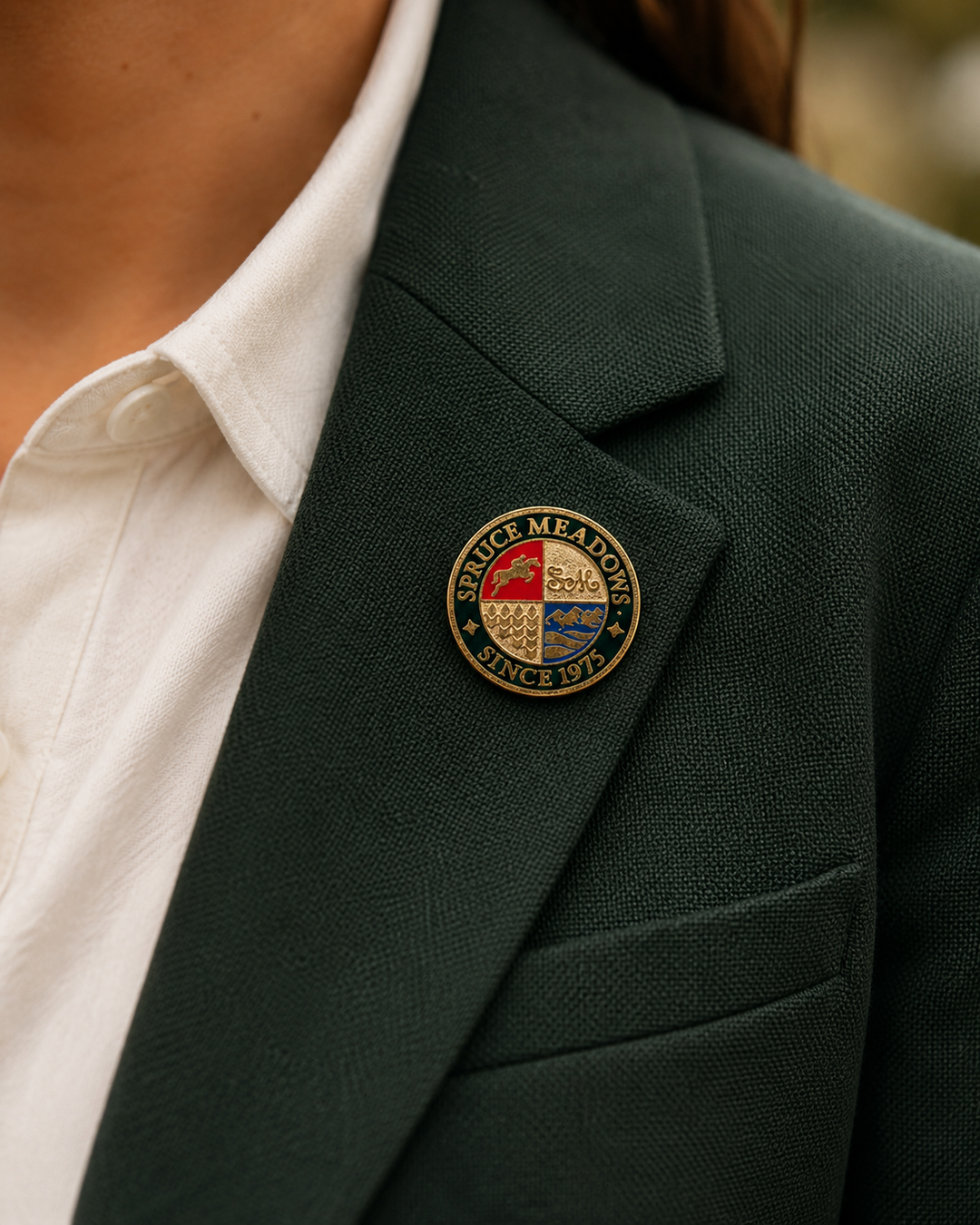 Spruce Meadows Medallion Pin