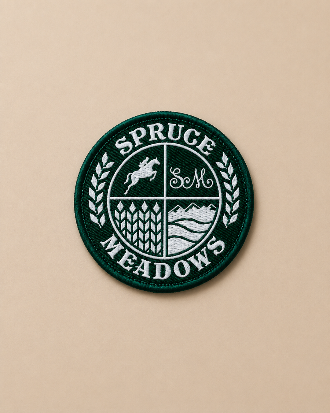 Spruce Meadows Woven Patch - Crest