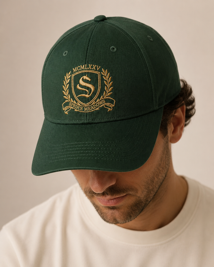Crest Embroidery Cap