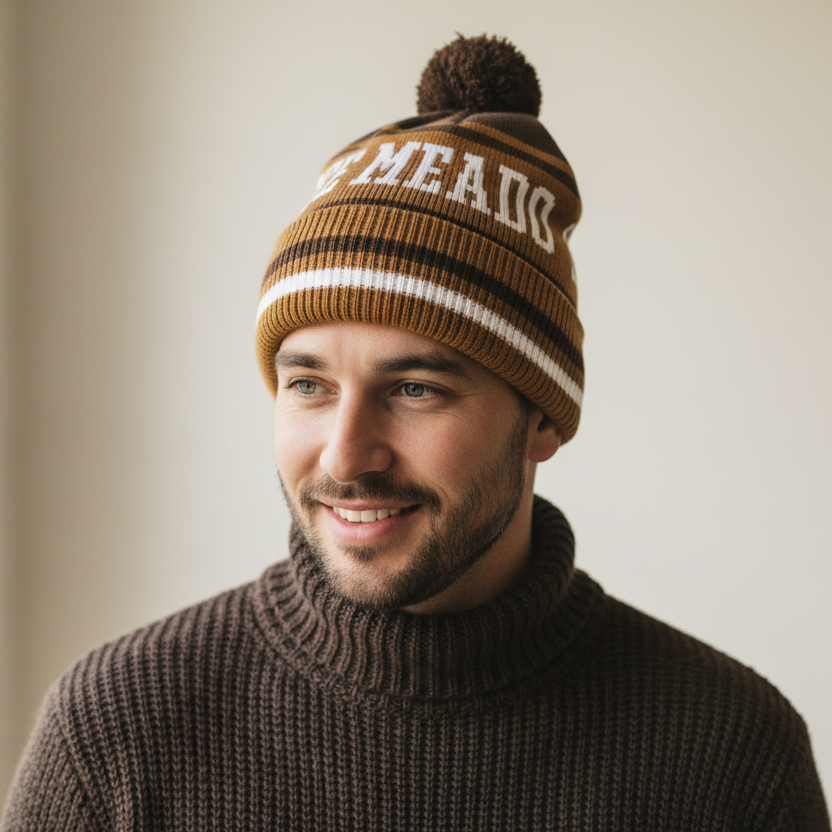 Spruce Pom Pom Beanie