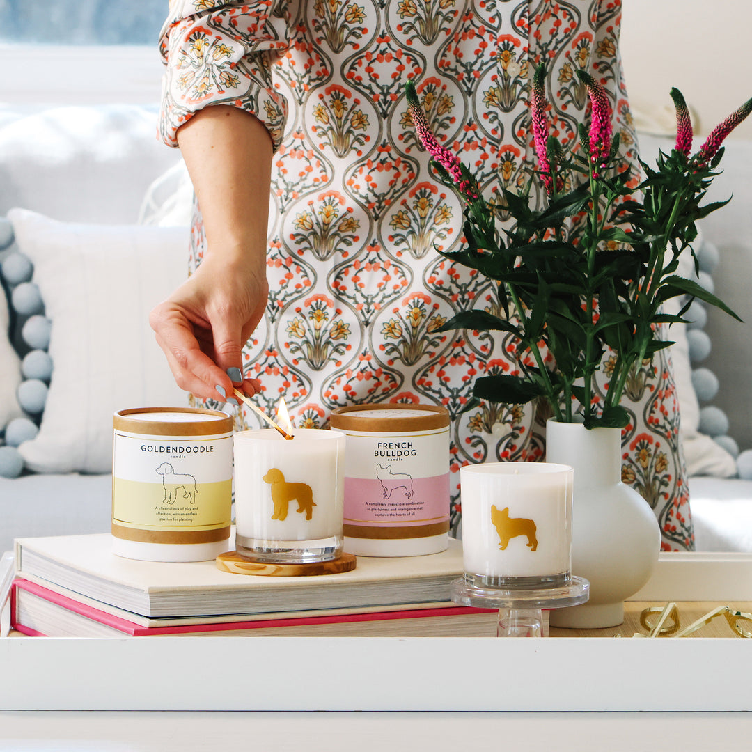 Goldendoodle Candle