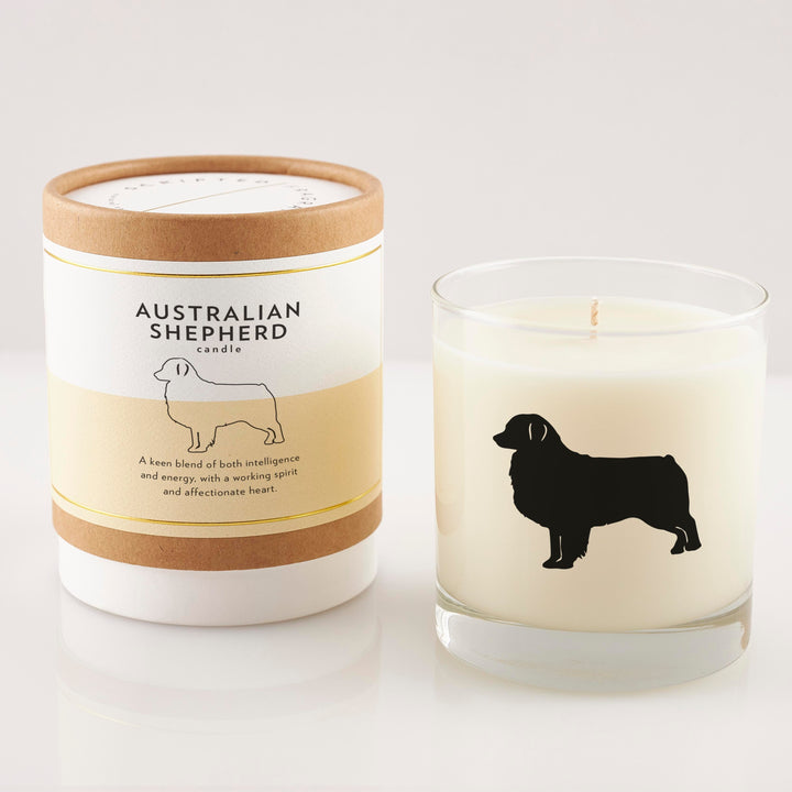 Australian Shepherd Candle
