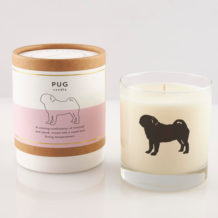 Pug Candle