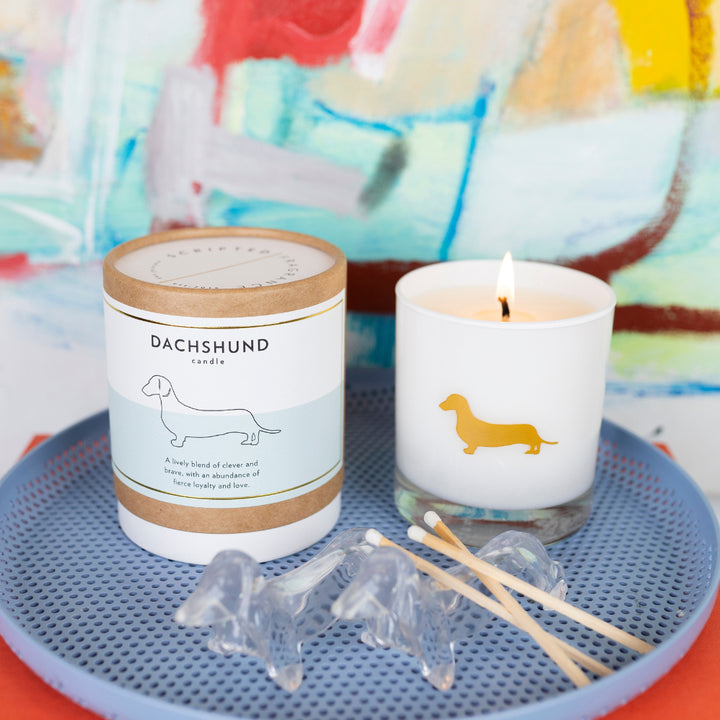 Dachshund Candle