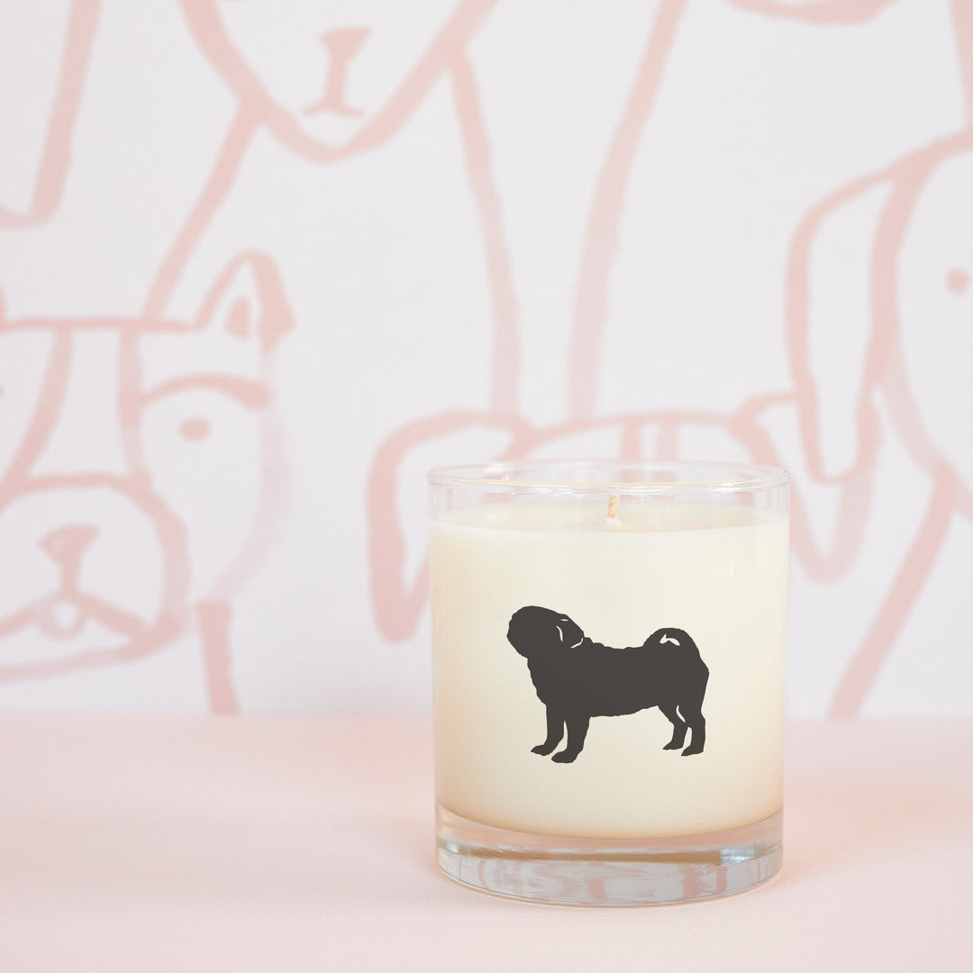 Pug Candle