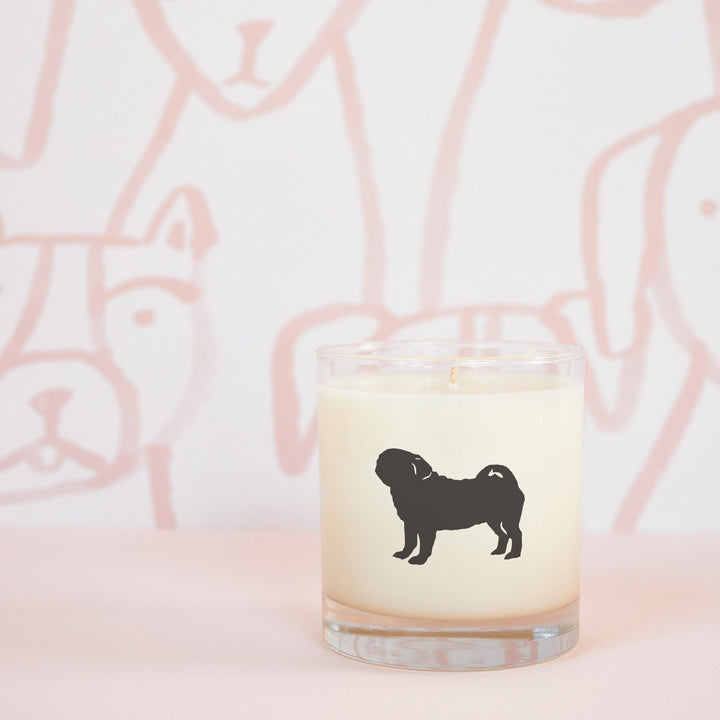 Pug Candle