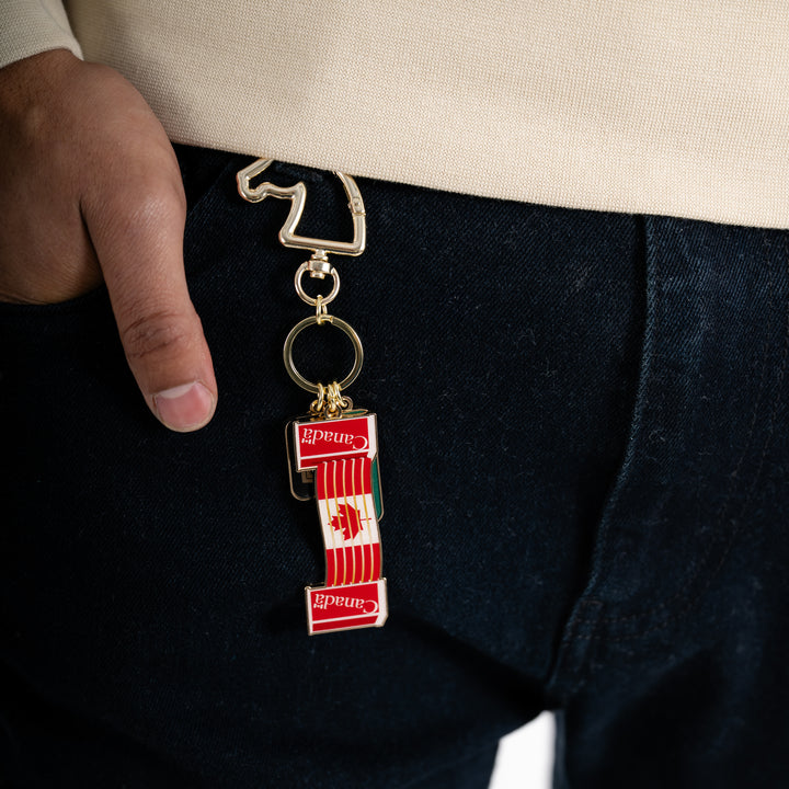 Canada Planks Jump Key Ring