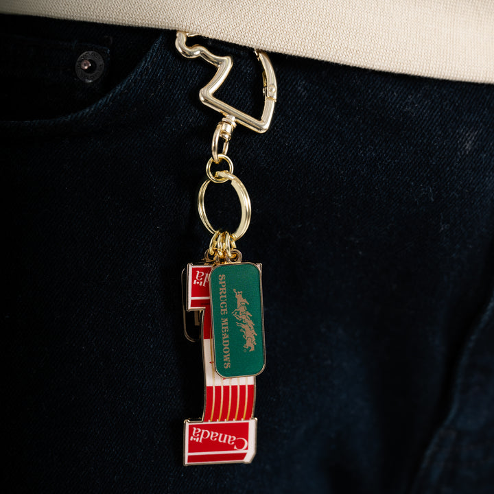 Canada Planks Jump Key Ring