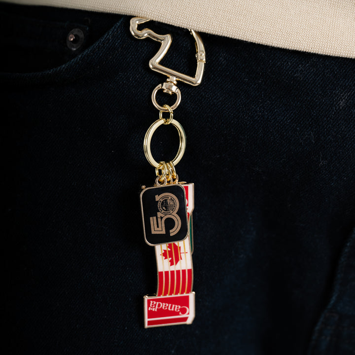 Canada Planks Jump Key Ring
