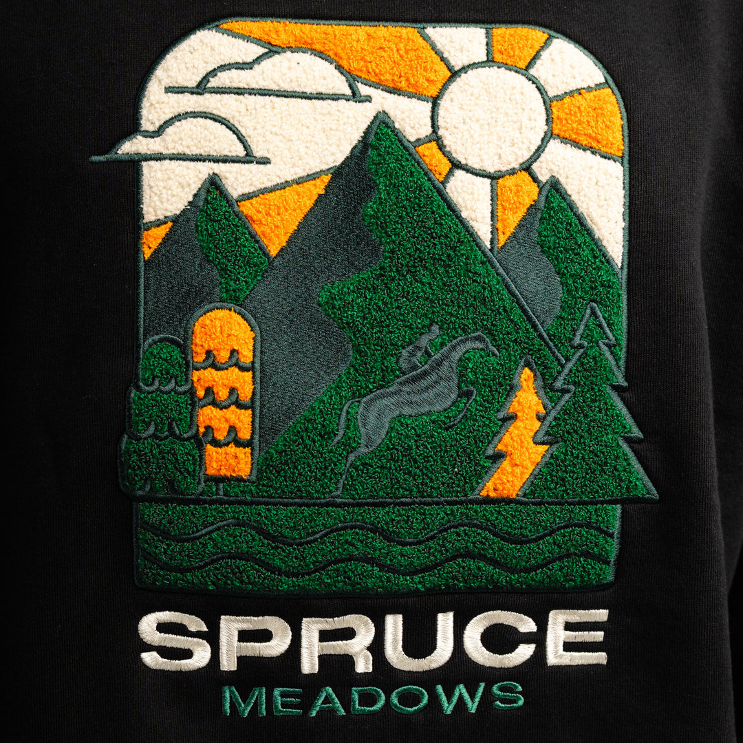 Crewneck with Chenille Logo