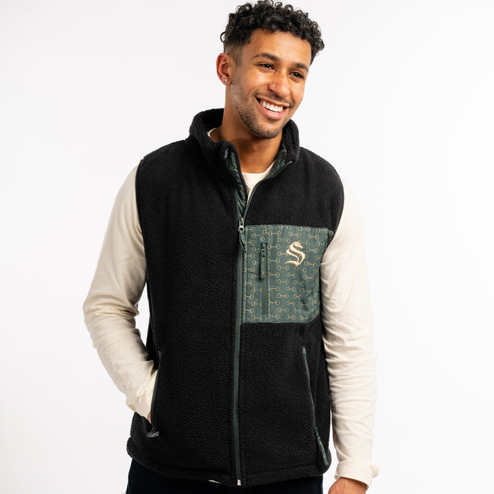 Black Heavy pile Vest