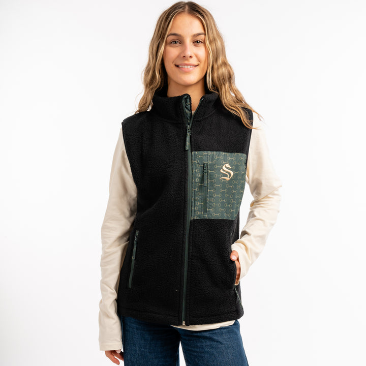 Black Heavy pile Vest