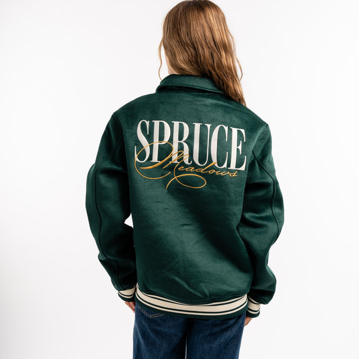 Wool Jacket with Embroidered Crest