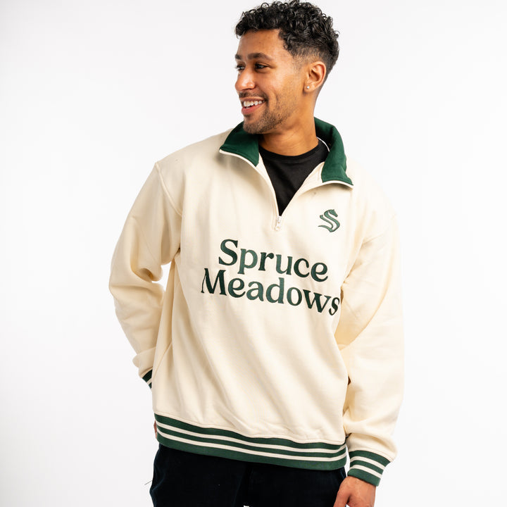 Half Zip Off-White