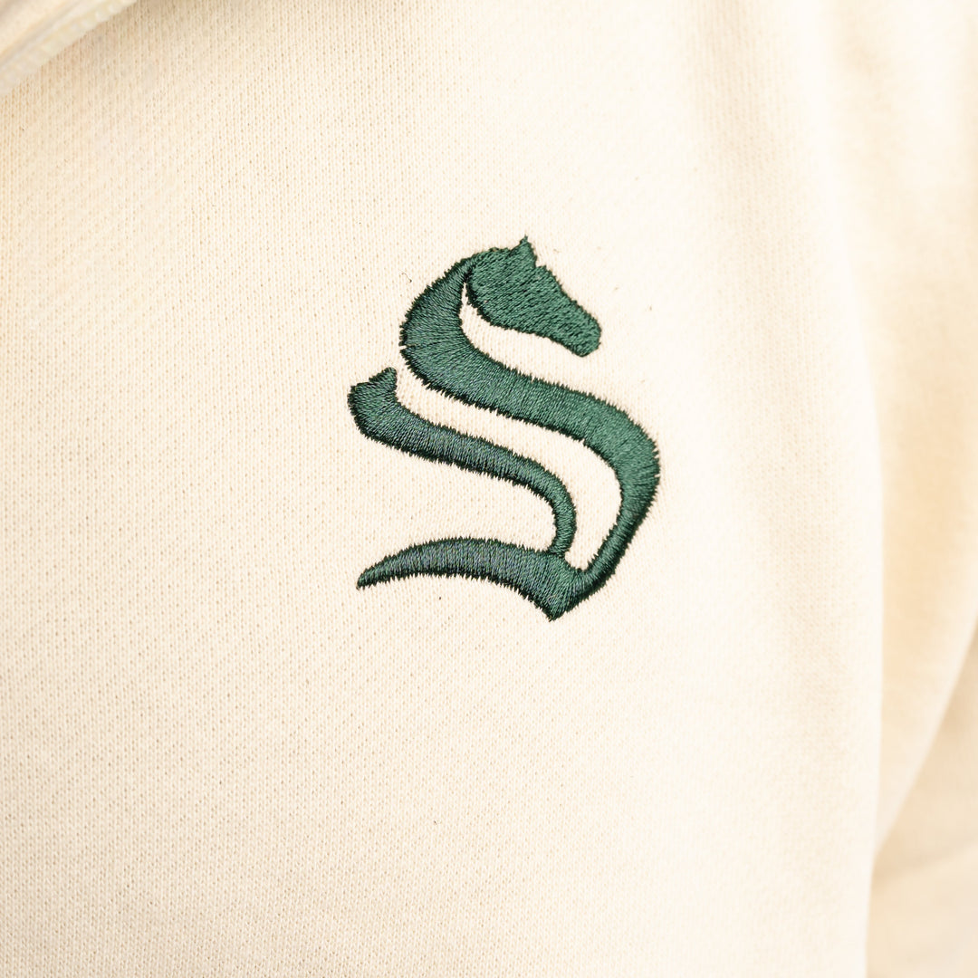 Half Zip Off-White