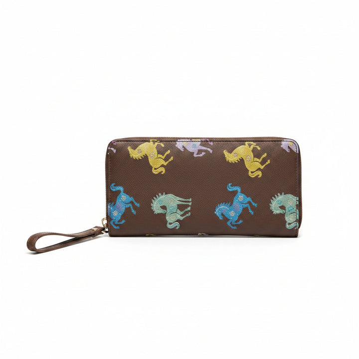 Year of the Horse Leather Wristlet
