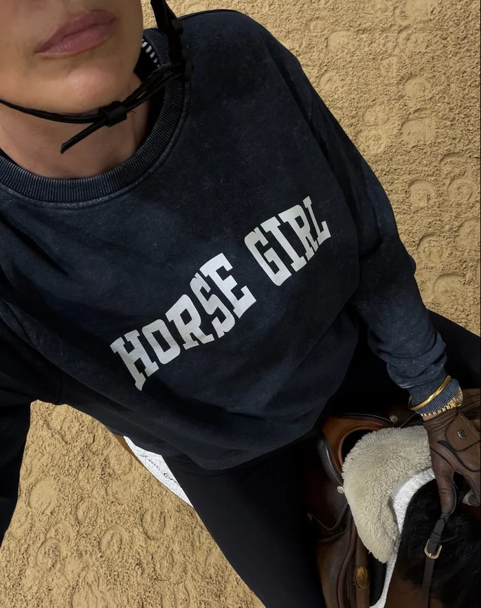 "Horse Girl" Retro Crew